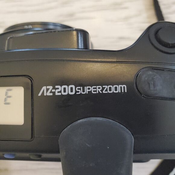 OLYMPUS AZ-200 Super Zoom Film Camera Battery Tested with Case & Manual - Picture 4 of 11